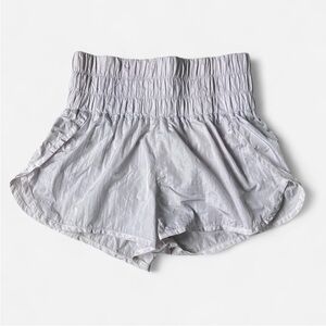 FP Movement by Free People silver Athletic gym Shorts - size large